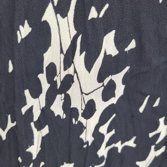 Temptations II Dress 3X Black Crinkle Swing Sheer Bell Sleeve Handkerchief Hem - Picture 9 of 17